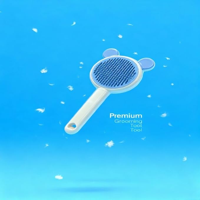 Cat Grooming Brush for Indoor Cats, Suitable for Long-haired or Short-haired Cats, Cat Hair Brush,Dog, Kittens, Rabbits Massage to Remove Loose Fur, Blue