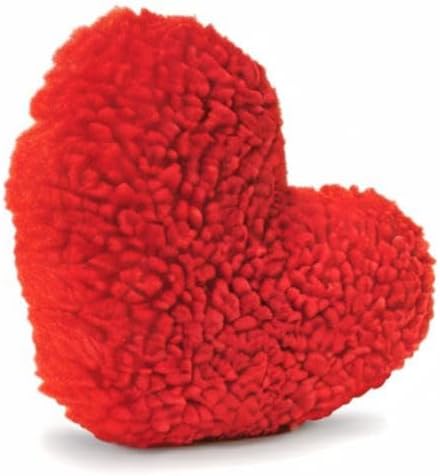 Jeffers Pet Fleecy Red Heart Plush Squeaker Dog Toy, 6.5" - Soft Heart Shaped Fleece Toy for Gentle Play, Plush for Puppies, Idea for Valentine’s Day, Christmas, or Everyday Use