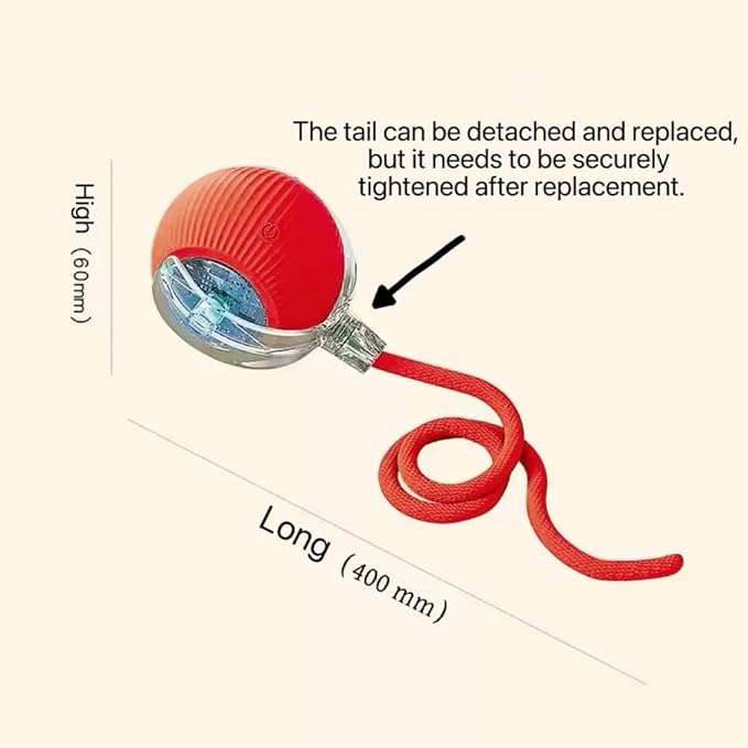 Christmas Stocking Stuffer 2025 New Electric Dog Ball Toy,Electric Ball Dog Toy for Cat,360° Smart Automatic Interactive Rolling Dog Ball, Smart Interactive Pet Toy Ball,Automatic Dog Toy