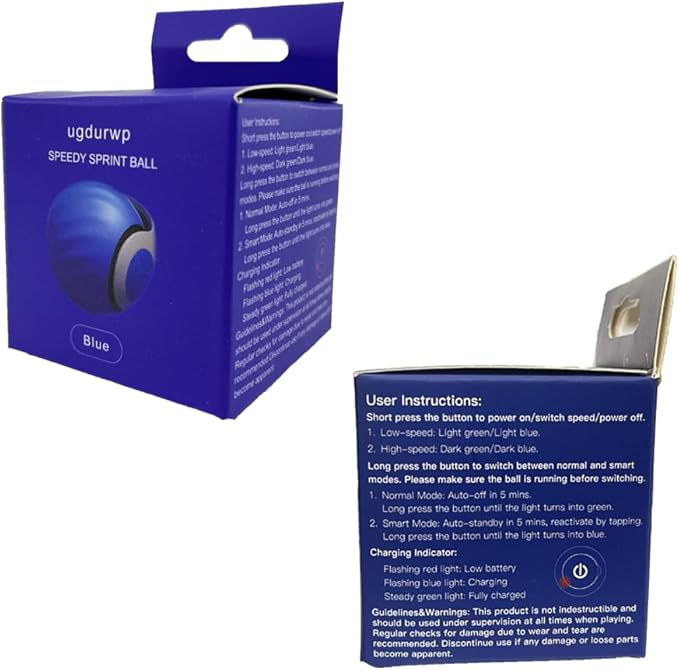 2Packs Speedy 2.0 Tail Cat Toys for Bored Indoor Adult Cats,2025 New Generation Interactive Cat Toys for Indoor Cats,Automatic Moving Ball with Tail,Blue and Orange