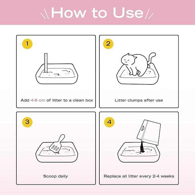 Bentonite Mix Cat Litter, Strong Clumping Litter, Odor Control, Easy Scooping, Clumps Lift Cleanly, Low Dust, Corn & Cassava Litter, 5.5 LB x 3 Bags