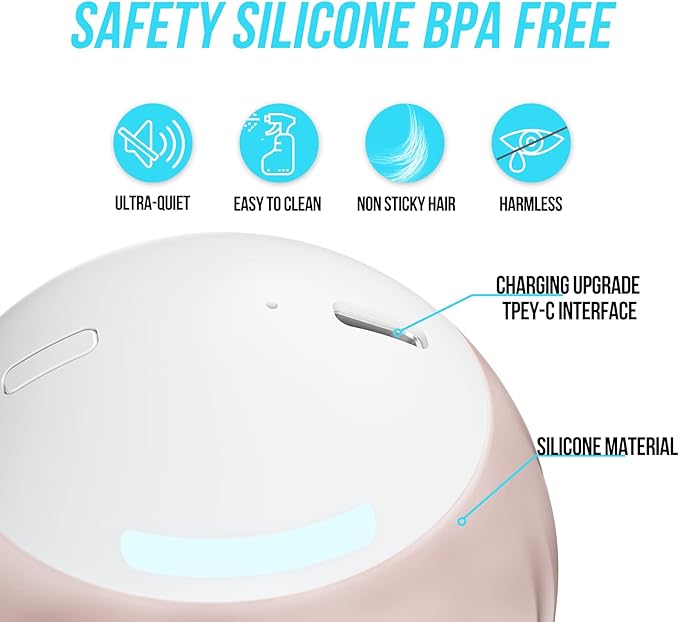 Interactive Cat Toy for Indoor (Sounds&Touch Control) Smart Cat Toys - Automatic Moving Cat Ball Toy - Fast Slow 2Speed with Feathers Tail&Lights for Kittens, Older Cats, Bored Cats, USB Rechargeable