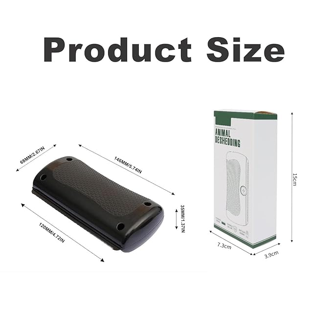 Deshedding Dog Brush, Pet Hair Remover Comb for Shedding, Easy Clean, Effective for Short and Long Hairs, Pet Hair Removal Tool for Cats, Dogs, Rabbits, Horses