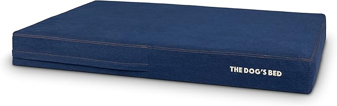 The Dog’s Bed Orthopedic Memory Foam Dog Bed, XXL Blue Denim Pain Relief for Arthritis, Hip & Elbow Dysplasia, Post Surgery, Lameness Supportive, Calming, Waterproof Washable Cover Veterinary Approved