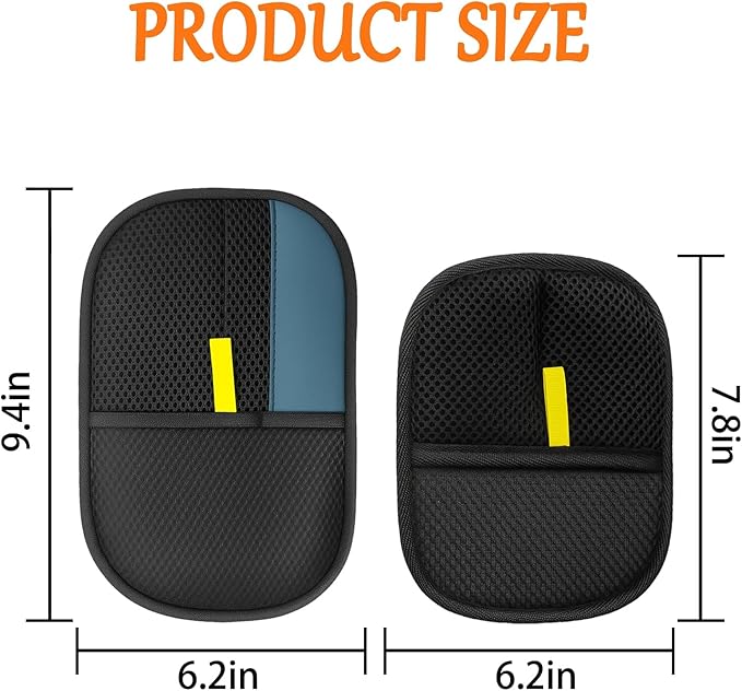 2 Pack Pet Glove for Cats Dogs, Hair Remover Mitt, Easy Clean Shedding Brush, Reusable Mesh Cleaning Glove, Gentle Massage & De-Shedding Tool (Cyan, Large)