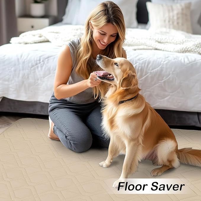 hyha Waterproof Dog Bed Blanket, Soft Pet Blankets, Waterproof Couch Cover for Dogs, Reversible Sofa Covers Washable for Furniture (30x53 Inch, Taupe/Taupe)