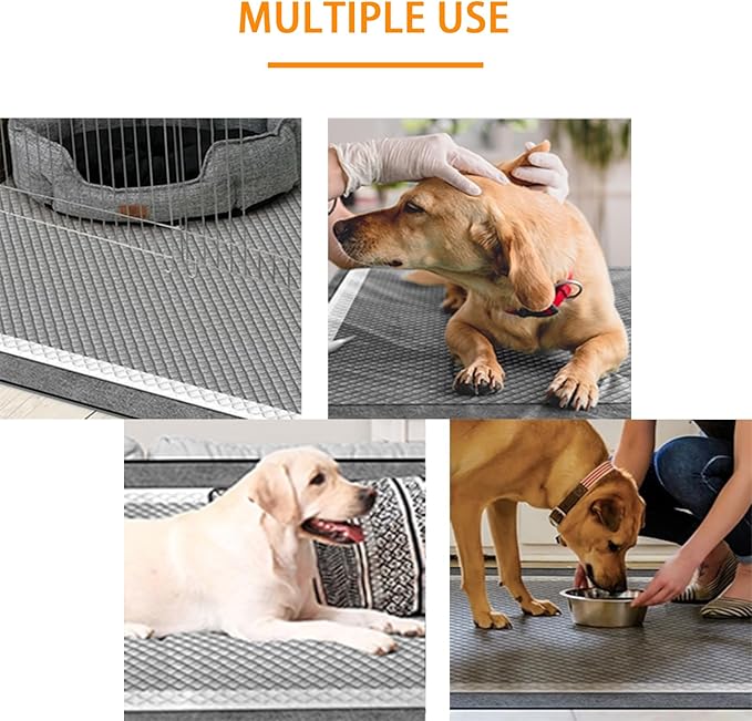 Dog and Puppy Pee Pads 100 Count, 23'' x 23'' Charcoal Dog Pee Pads, Leak-Proof Quick-Dry Strong Absorbency for Potty Training