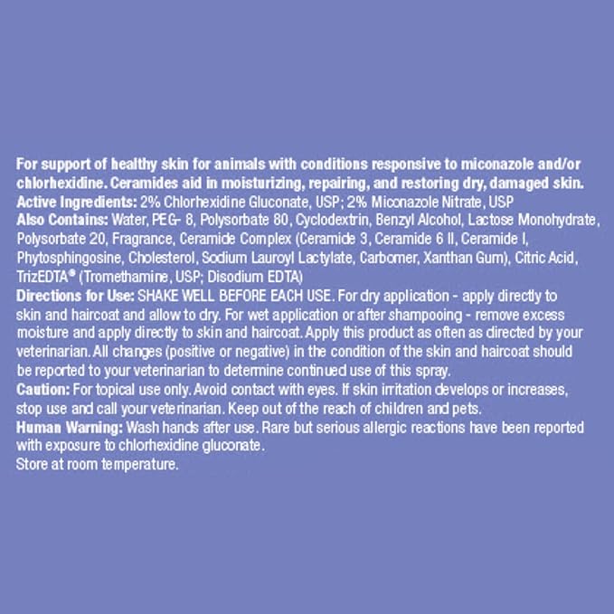 MiconaHex+Triz Spray Conditioner for Dogs, Cats and Horses, 8 oz, Clear