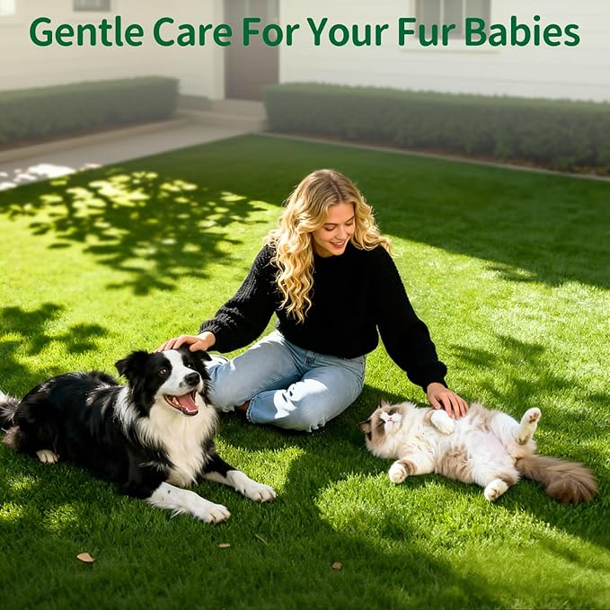 Pet Grooming Glove Wipes for Dogs & Cats, Hypoallergenic Deodorizing Cleansing Wipes with Coconut Oil & Botanical Extracts, Daily & Outdoor Care, 60g Portable and Lightweight (6 Pcs)