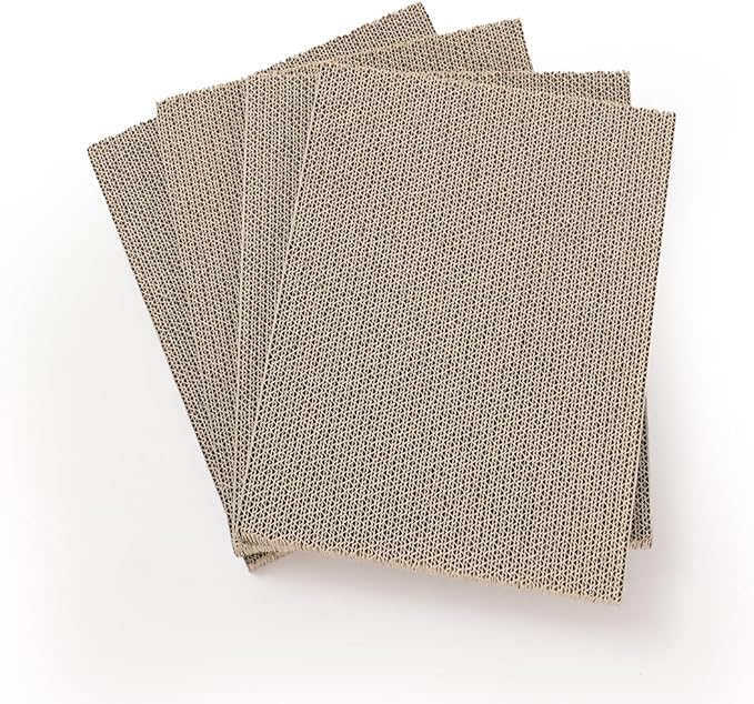 Hide & Scratch Cat Scratcher Pad – 4 Pack | Double-Sided Cardboard Refills for Our Scratching Box | Reversible Corrugated Board for Indoor Cats | Toy Mat for Kitten Claw Play & Furniture Protection