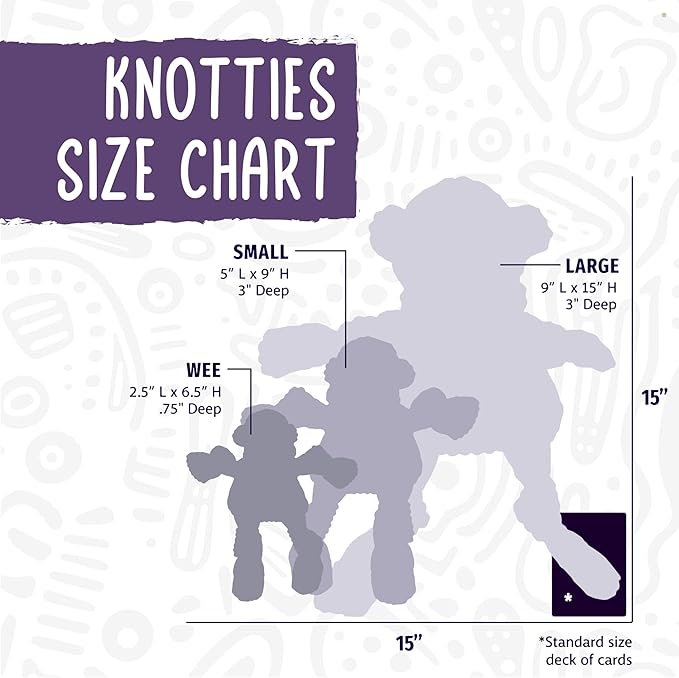 HuggleHounds Knottie Plush Dog Toy - Dog Stuffed Animal Toy, Puppy Toys, Squeaky Dog Toy for Small, Medium & Large Dogs, Durable Plush to Keep Them Busy - Morris Moose, Small