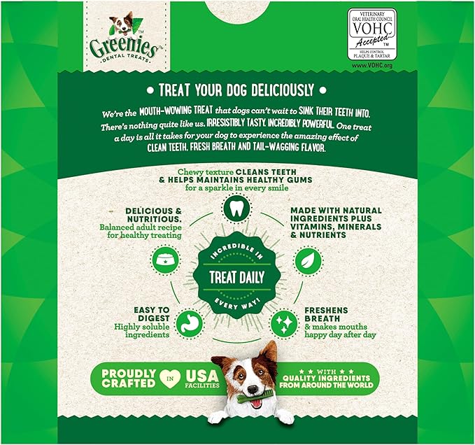 Greenies Original Large Dental Dog Treats, 36 oz. Pack (24 Treats)