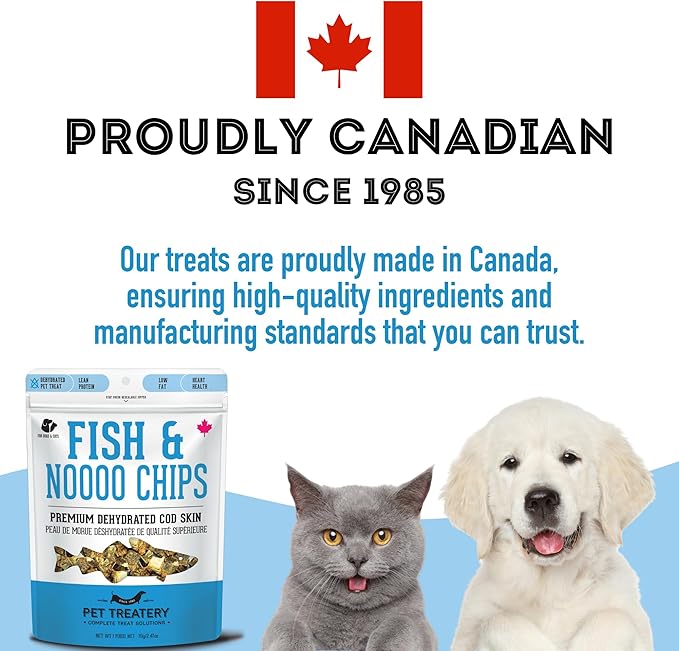 The Granville Island Pet Treatery Dehydrated Cod Skin for Dogs & Cats (5.3 oz, Pack of 1) - Dehydrated Single Ingredient Dog Treats - Natural Dog Treats, Grain Free