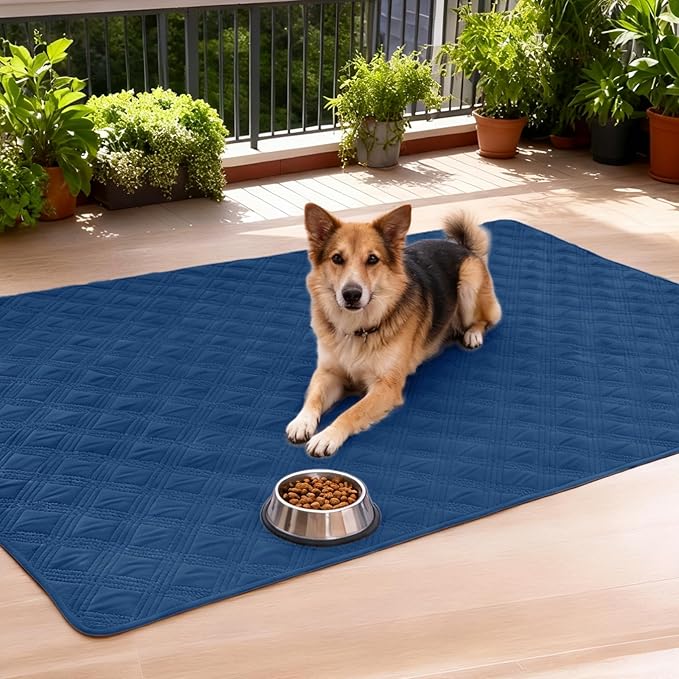 hyha Waterproof Dog Blanket, Reversible Pet Bed Blanket, Soft Sofa Couch Cover for Dogs Washable, Waterproof Pet Couch Covers for Sofa Puppy Cats Furniture Protector(52"x82", Navy Blue/Navy Blue)