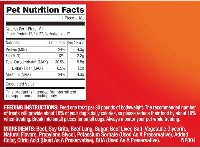 Pup-Peroni Dog Treats, Original Beef Flavor, 38 Ounce, Made with Real Beef