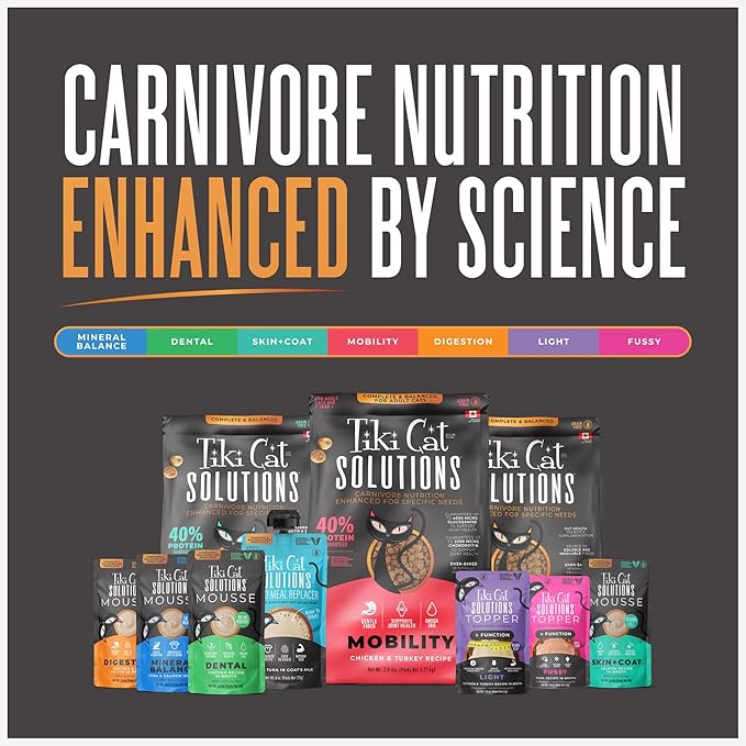 Tiki Cat Solutions Topper Multipack, Fussy, Tuna Recipe in Broth, 1.5 oz. Pouch (12 Pack)