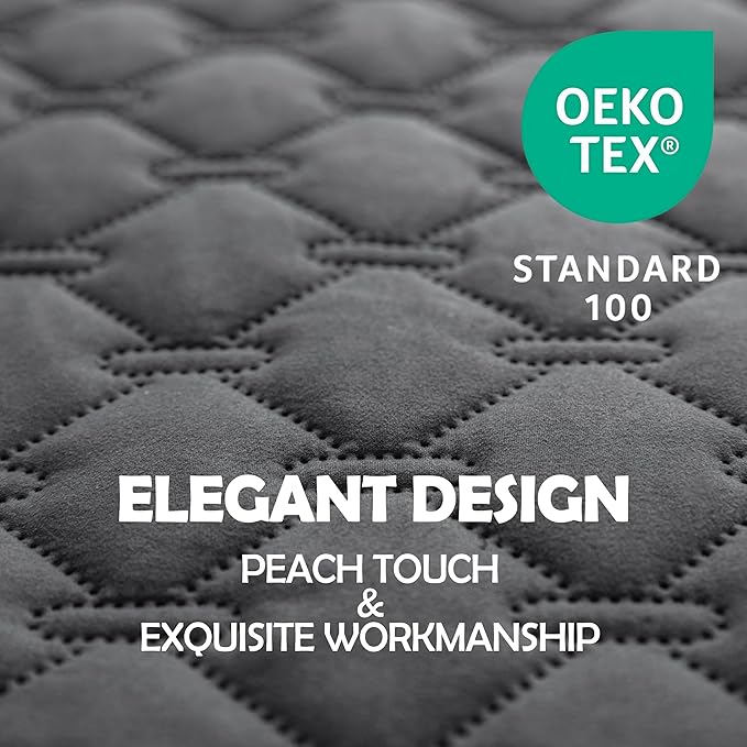 gogobunny 3X Stronger Waterproof Pet Blanket, Scratch Proof Furniture Protector for Dogs Cats, Reversible Cover 30x70 Inch, Dark Grey