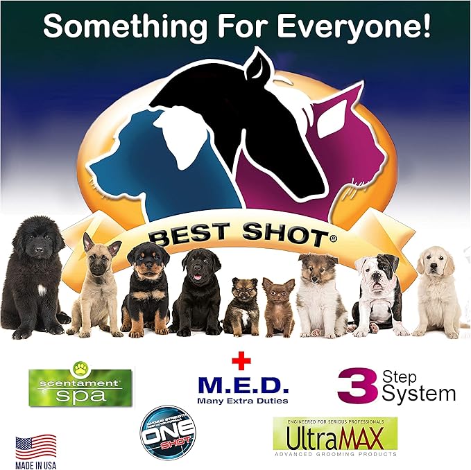 Best Shot Scentament Spa Botanical Body Splash, Detangler Spray, Body Spray for Pets, Cat and Dog Cologne Spray, Wild Orchid Vanilla, 8 Oz.