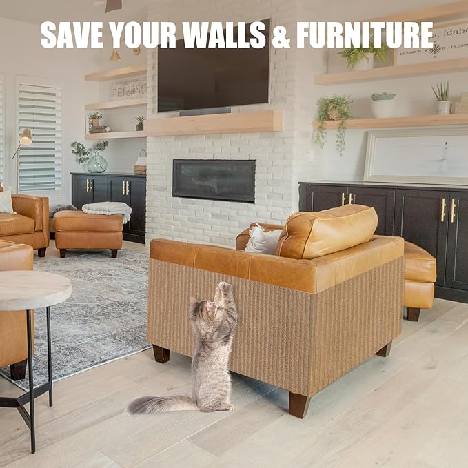 Cat Scratcher Mat-Cork Cat Scratch Pad Rug-cat Couch Protector-Wall Scratchers for Indoor Kitten Scratching&Stretching-Scratch Furniture Protector for Post&Sofas&Couch&Carpets&Floor-Kitty Gifts