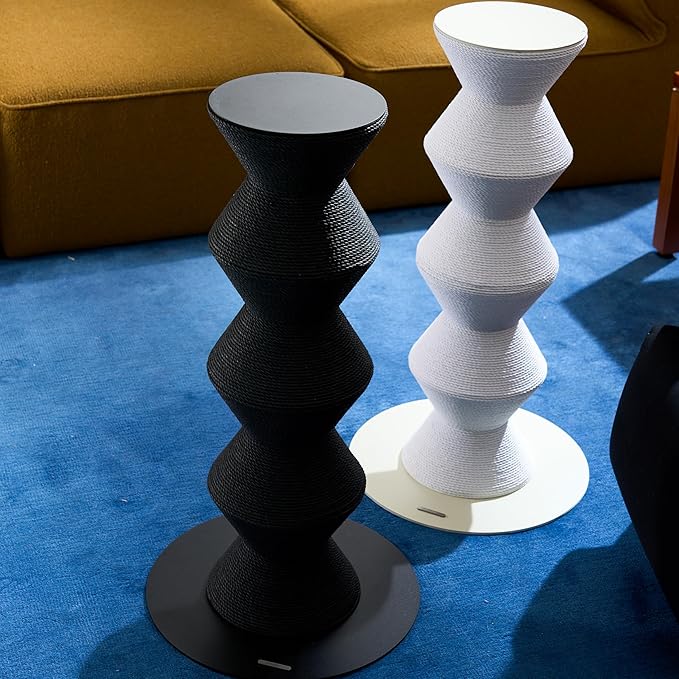 Furrytail Colossal Zigzag Clawer,Cat Scratcher,Scratching Post with Paper Rope, Recycle cat Tower, Large (29.9" H) - Black