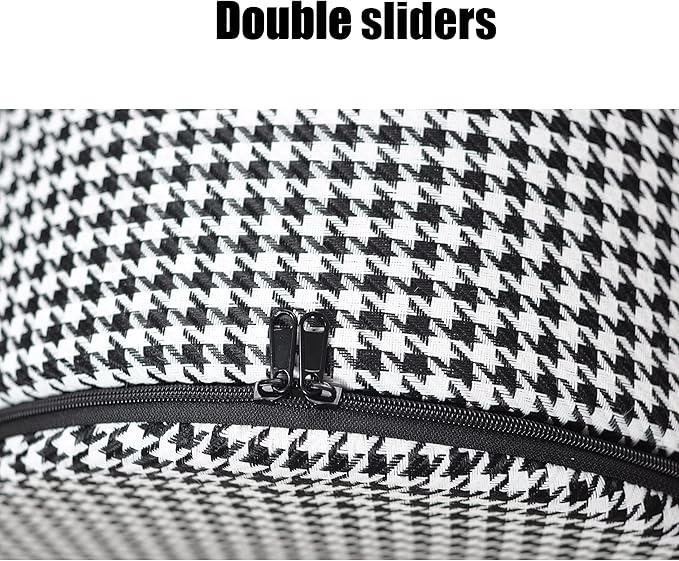 Dog Bed or Cat Bed,2 Ways to Use,Indoor Pet House with Fluffy Mat,Removable and Washable Cover,Non-Slip Bottom,for Medium Dogs and Cats(L Black Cranes)