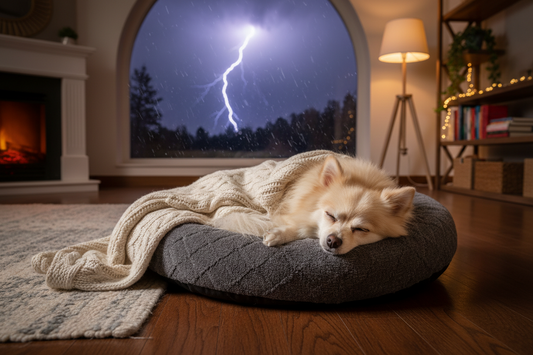 How to Calm Your Anxious Dog During Thunderstorms and Rainy Days