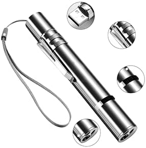 Laser Pointer Cat Toy, Interactive Toy with Red Dot LED Light Pointer, Long Range 3 Modes Projection Playpen for Kitten Interaction,USB Recharge Pointer (1 pcs)