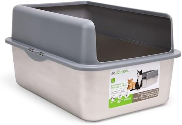 So Phresh Stainless Steel Cat Litter Box