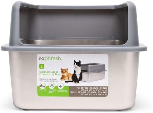 So Phresh Stainless Steel Cat Litter Box