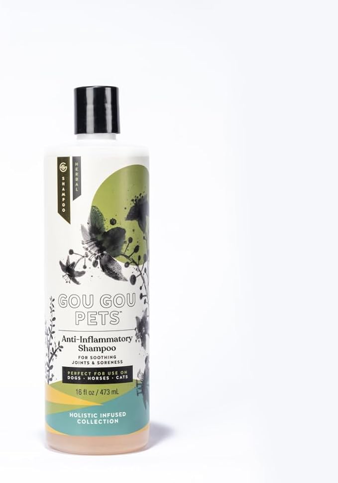 Holistic Natural Anti-Inflammatory Pet Shampoo: Veterinarian Recommended: Soothing Joints & Soreness for Dogs, Cats and Horses - Made in USA - 16 oz