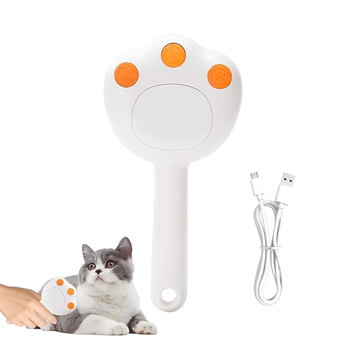 Cat Steam Brush, Pet Grooming Brush USB Charging Dog Spray Comb with Water Tank for Cats Dogs Hair Shedding