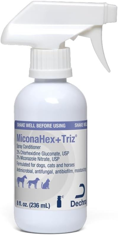 MiconaHex+Triz Spray Conditioner for Dogs, Cats and Horses, 8 oz, Clear