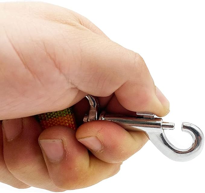 Nylon Dog Training Leash, Traction Rope, 4Ft /5 Foot /6 Feet Long, 5/8 inch 3/4 Inch 1 Inch Wide, for Small and Medium Dogs (1'' x 8 FT, Rainbow)