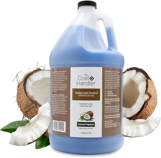 Undercoat Control deShedding Dog Shampoo, 1 Gallon - Combats and Reduces Shedding, Undercoat Removal, Omega 3 & 6 Rich, Vitamin E Strengthens The Hair Follicle, Natural