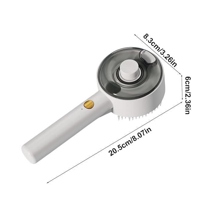 Pet Spray Brush | Anti-Static Grooming Mist Comb | with Release Button Rechargeable Dog Brush,Grooming Tool for Kittens Puppies Massage Shedding