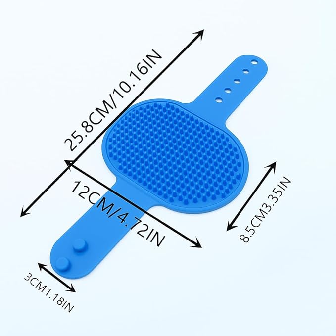 Self Cleaning Slicker Brush, Dog Cat Bunny Pet Grooming Shedding Brush, Easy to Remove Loose Undercoat, Pet Massaging Tool Suitable for Pets with Long or Short Hair (Blue)