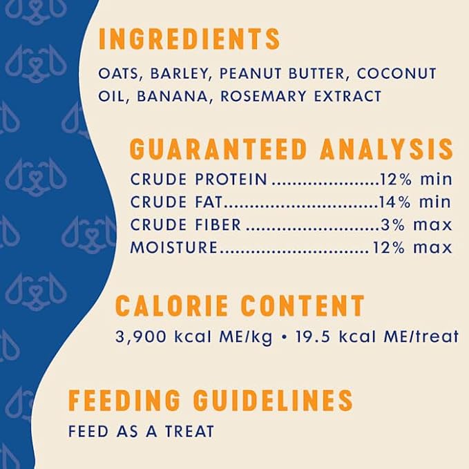 Finley's Peanut Butter & Banana Dog Biscuit Treats, All Natural, Limited Ingredient Dog Treats, 12 Ounce (Pack of 1)