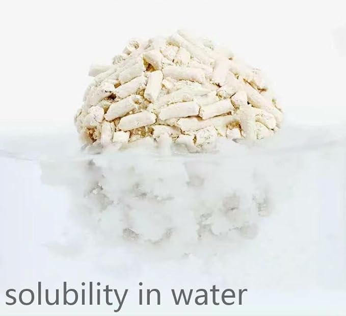 Tofu Cat Litter16.8LB(5.6LB*3bags) Fast Clumping, Dust-Free,100% Food Grade Raw Materials, Clumping,Flushable,Ultra Absorbent and Fast Drying,Solubility in Water,Really,Less Scattering