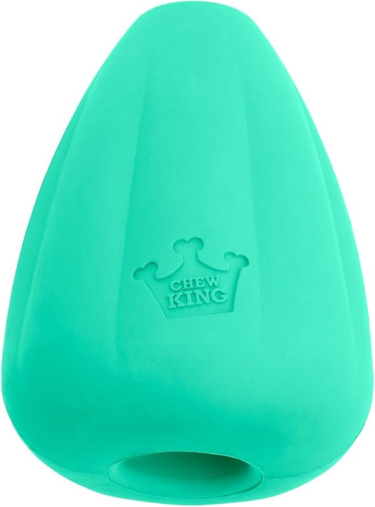 Chew King Premium Treat Dog Toy, Extremely Durable Natural Rubber Toy, Bacon Flavored Dog Toy