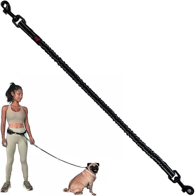 Add-On Accessory Small Size Bungee Leash Extension | Extends Hands Free Leashes by Two Feet | Requires Purchase of Hands Free Bungee Leash for Small Dogs Sold Separately
