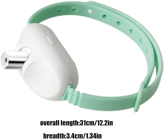 Automatic Cat Laser Toy with Light - Wearable Laser Collar for Kittens, USB Rechargeable Cat Laser Pointer Toy, Interactive Pet Exercise Toy with Hands-Free Operation (Pink)