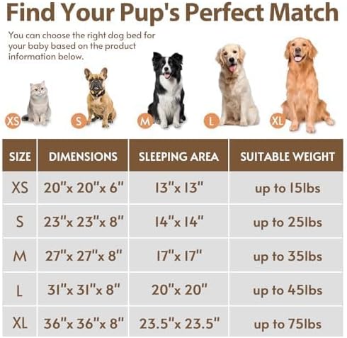 JOLLYVOGUE Calming Dog Bed Large Size Dog, Anti-Anxiety Donut Large Pet Bed, 36 inches Fluffy Faux Fur Round Cat Bed, Fits up to 75 lbs Pets (Black)