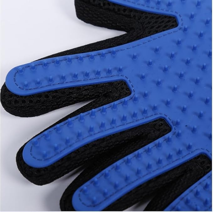 GentleGroom 259-Tip Pet Grooming Glove for Dogs & Cats – Deshedding & Hair Removal Mitt, Fur Peels Off Clean, Washable, Adjustable Wrist