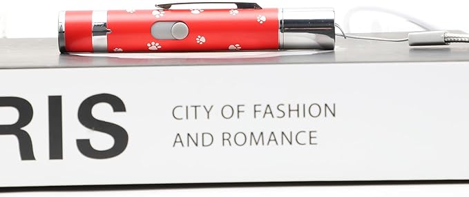 EAWONGEE Cat Toys Rechargeable, Indoor Cats Chase Light, Interactive for Kitty Pet Dog with 3 Light Modes 5 Patterns, Red