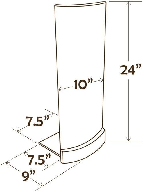 'Sofa-Scratcher' Cat Scratching Post & Couch-Corner / Furniture Protector (Black)