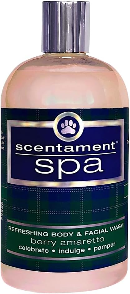 Best Shot Pet Scentament Spa Seasonal Facial & Body Wash, Berry Amaretto, 16 oz (S55-16oz)
