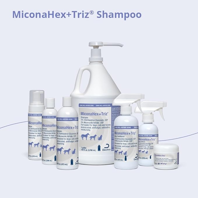 MiconaHex+Triz Shampoo for Dogs, Cats and Horses, 8 oz