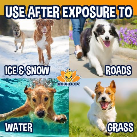 Bodhi Dog Paw Balm - Lick Safe - USDA Organic Paw Butter - Natural Paw Moisturizer Heals Dry, Cracked Paw Pads - Winter Protection - Pet Paw Balm for Dogs & Cats - Better than Paw Cream, Paw Wax (4oz)