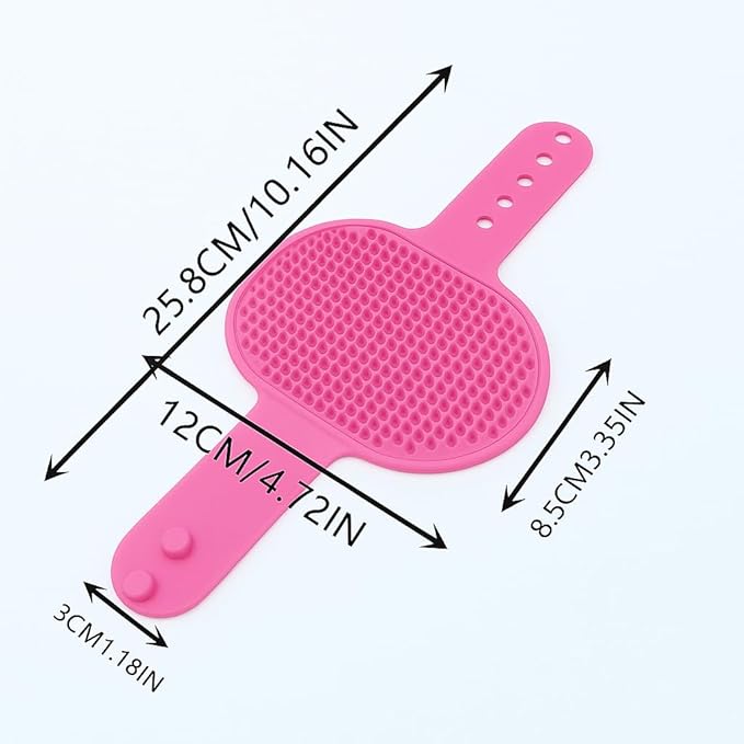 Self Cleaning Slicker Brush, Dog Cat Bunny Pet Grooming Shedding Brush, Easy to Remove Loose Undercoat, Pet Massaging Tool Suitable for Pets with Long or Short Hair (Pink)