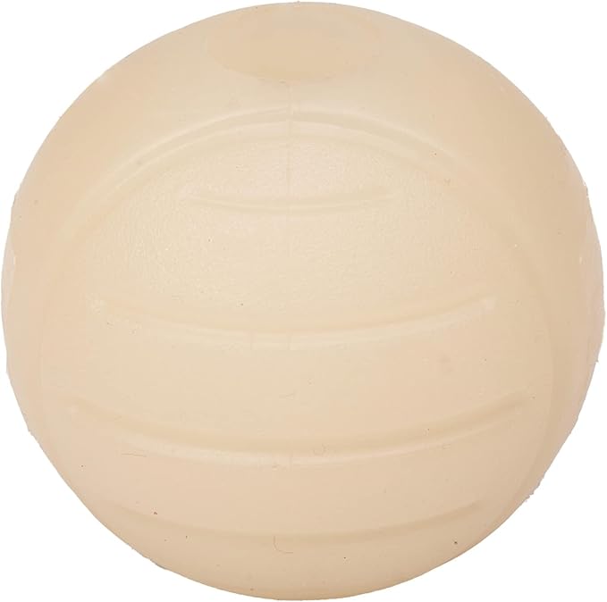Amazon Basics Dog Toys, Interactive Glow Rubber Balls, (Pack of 3), 2.5 inch, Beige